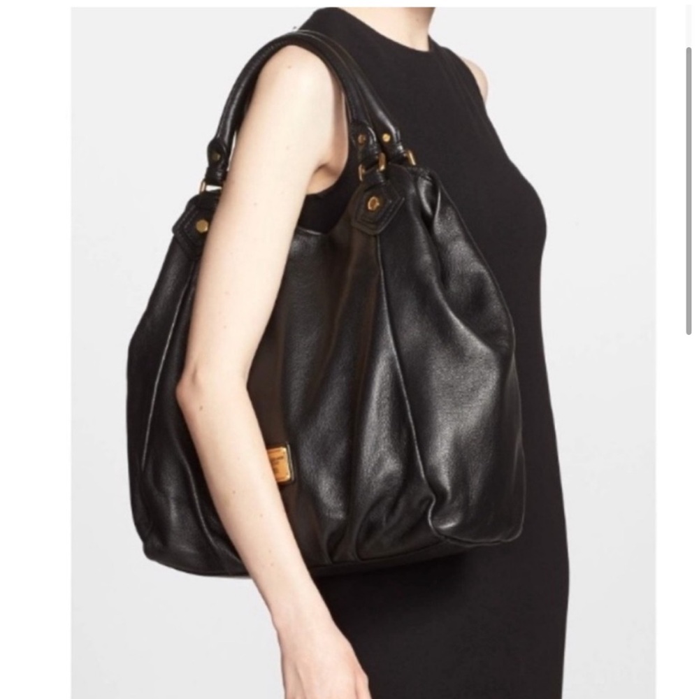 Marc Jacobs classic Q Fran Black Leather Satchel - Picture 2 of 5